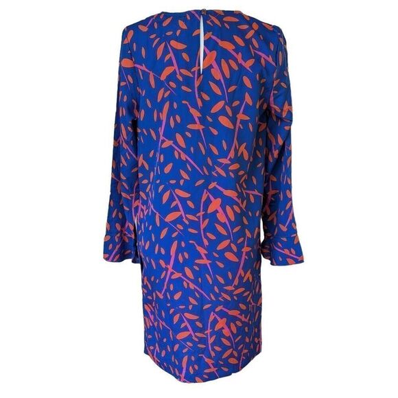 New Buckhead Bettie Shift Mini Dress Royal Blue Printed Size Medium Floral - Picture 7 of 9
